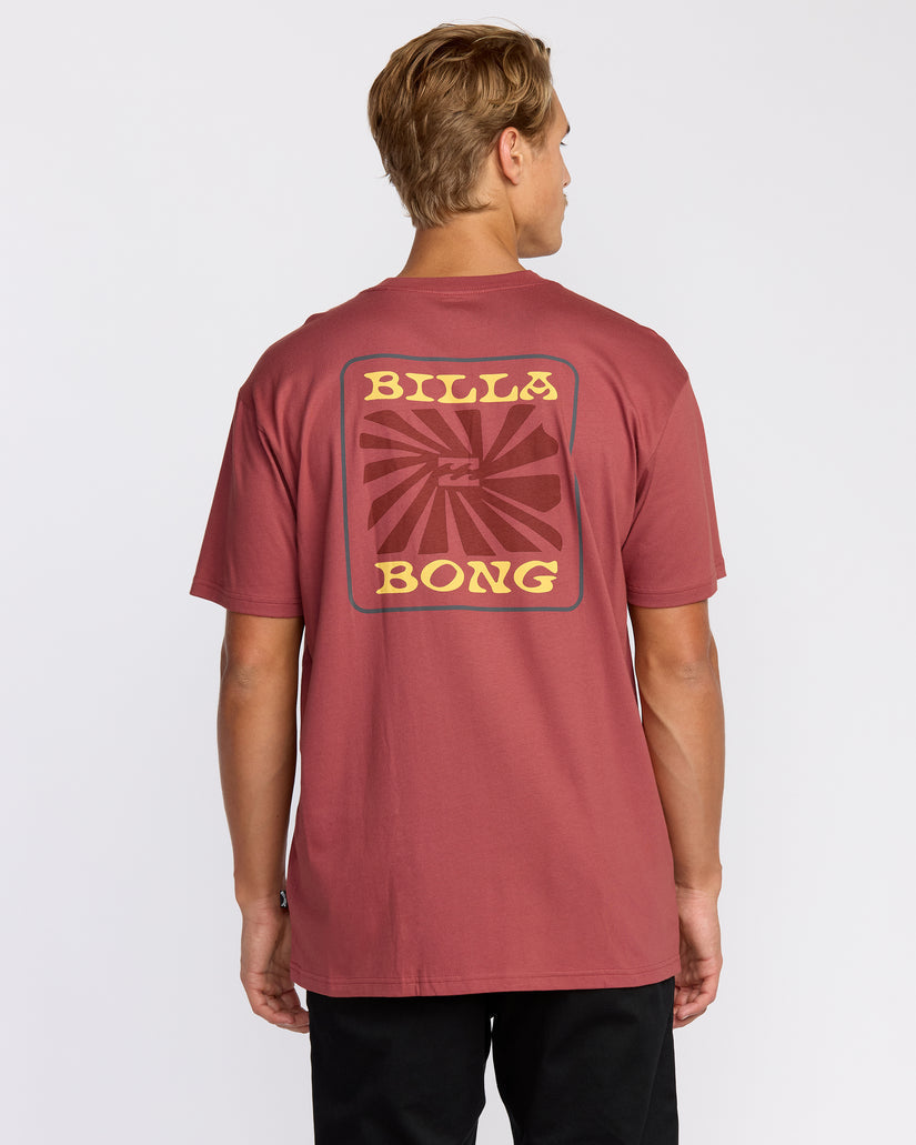 Billabong Sunrays Premium Tee-Red Clay