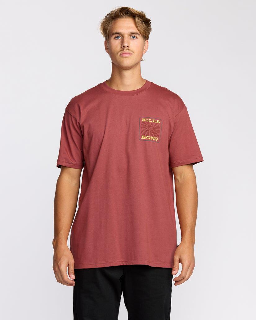 Billabong Sunrays Premium Tee-Red Clay
