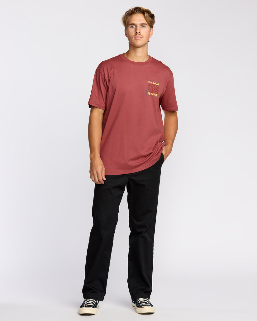 Billabong Sunrays Premium Tee-Red Clay