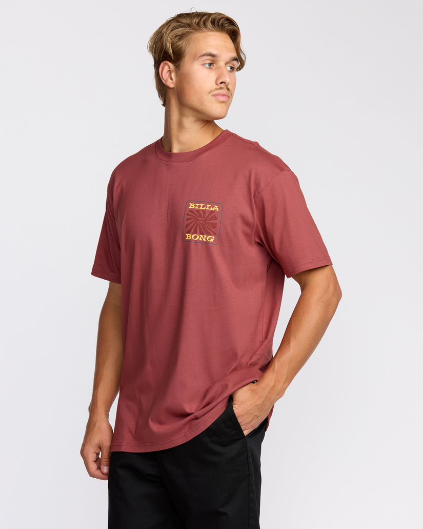 Billabong Sunrays Premium Tee-Red Clay