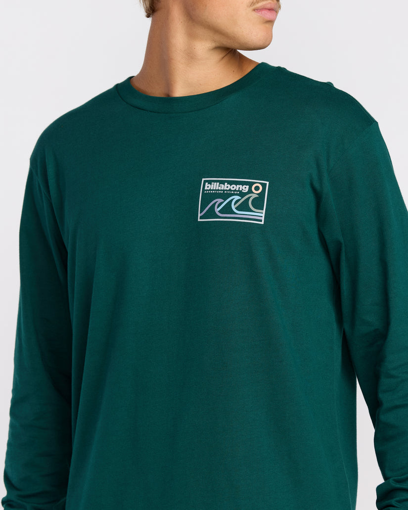 Billabong Range Adiv  L/S Tee-Spruce Green