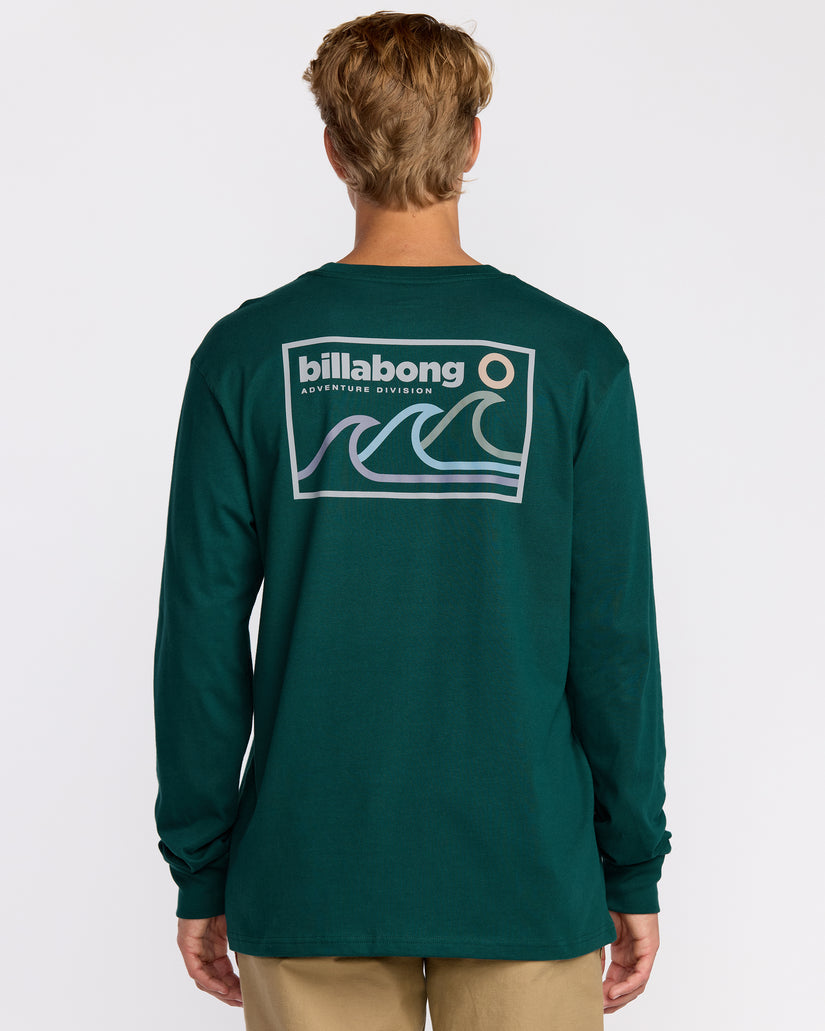 Billabong Range Adiv  L/S Tee-Spruce Green