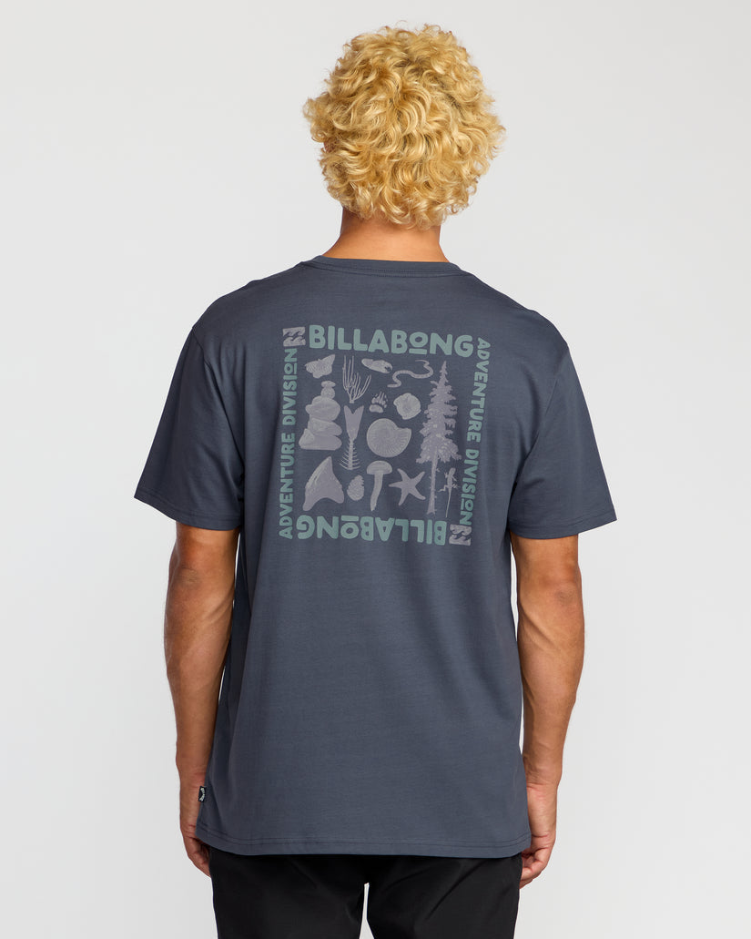 Billabong Trail Adiv Tee-Midnight Blue