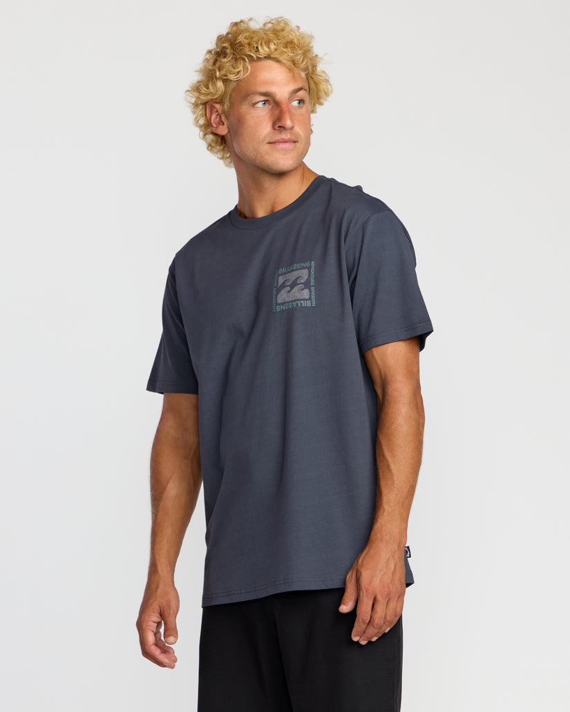 Billabong Trail Adiv Tee-Midnight Blue