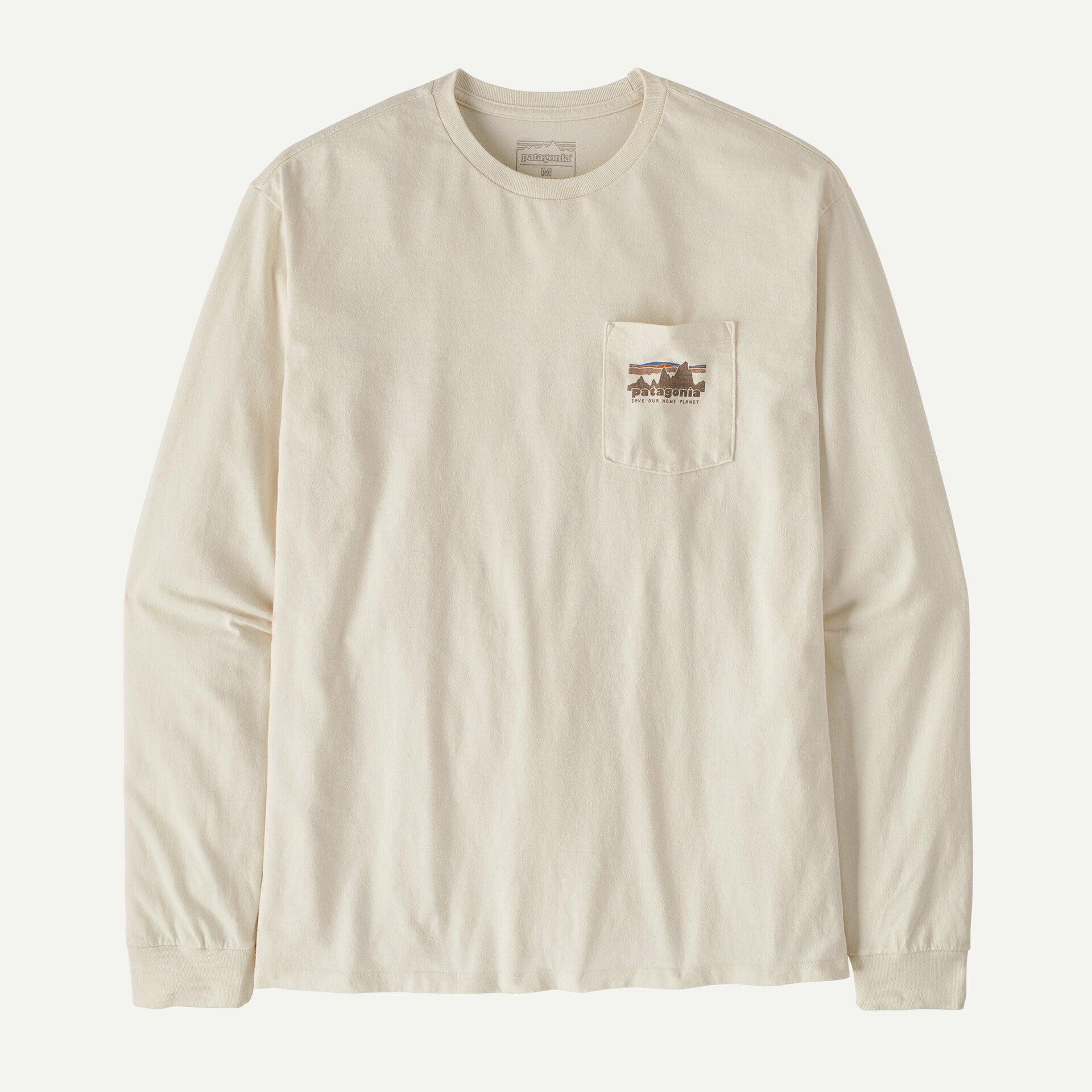 Patagonia '73 Skyline Pocket L/S Responsibili-Tee-Birch White