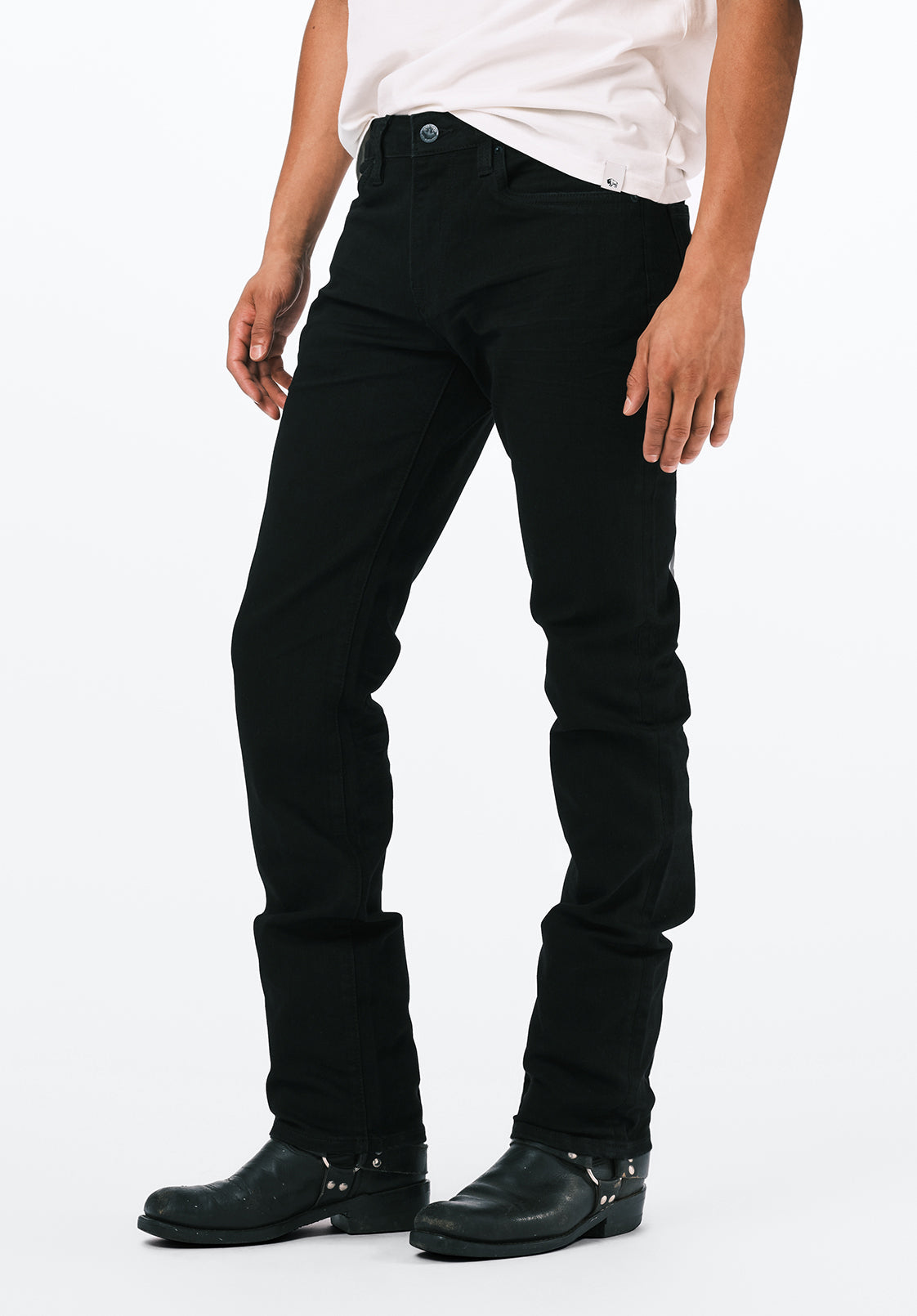 Slim Ash Men's Jeans, Black Coated - BM22047