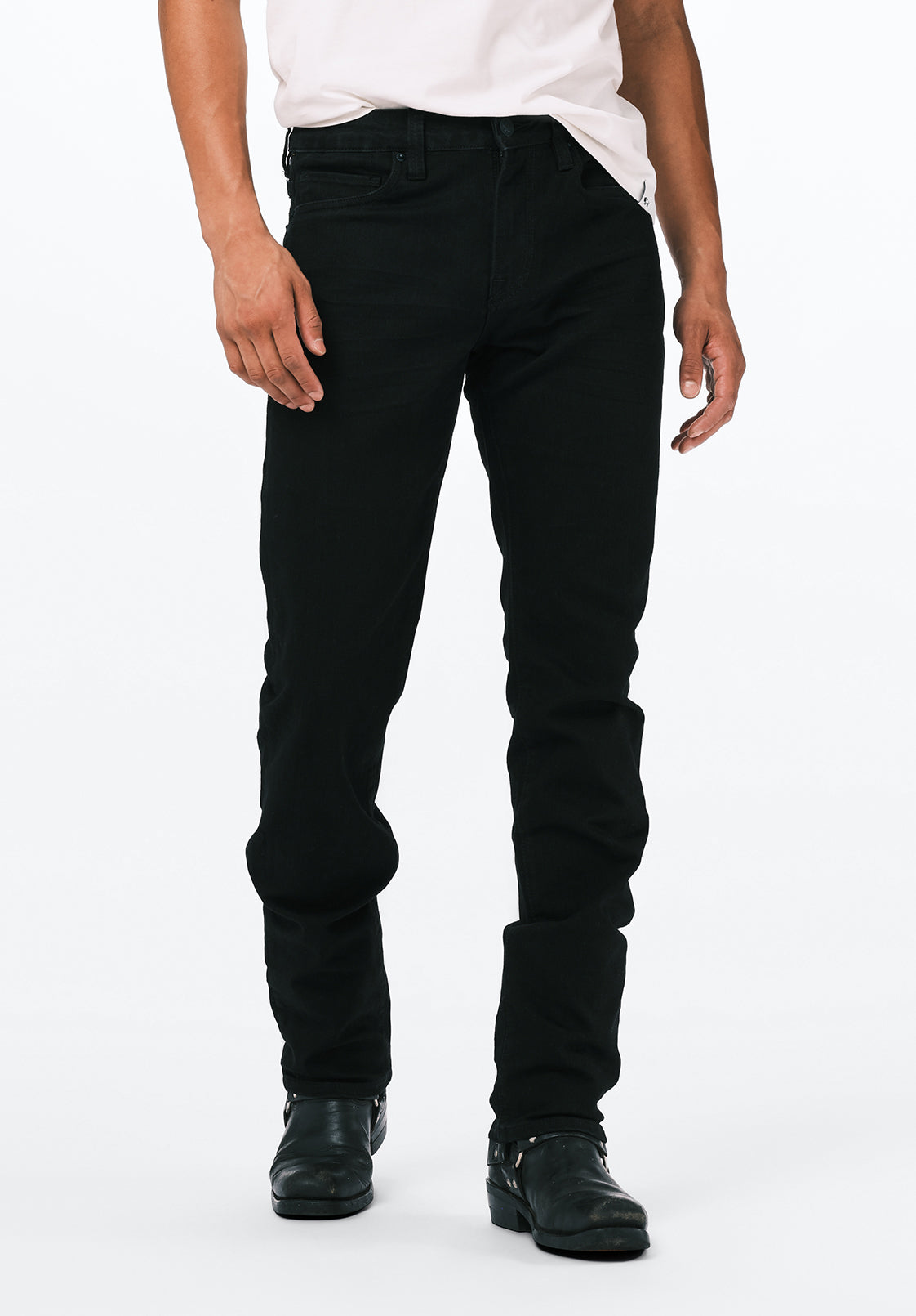 Slim Ash Men's Jeans, Black Coated - BM22047