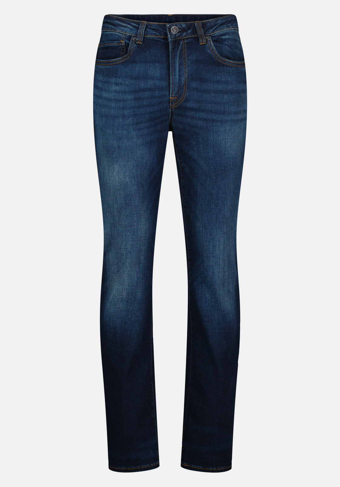 Straight Six Men's Jeans in Authentic and Sanded Blue - BM22601