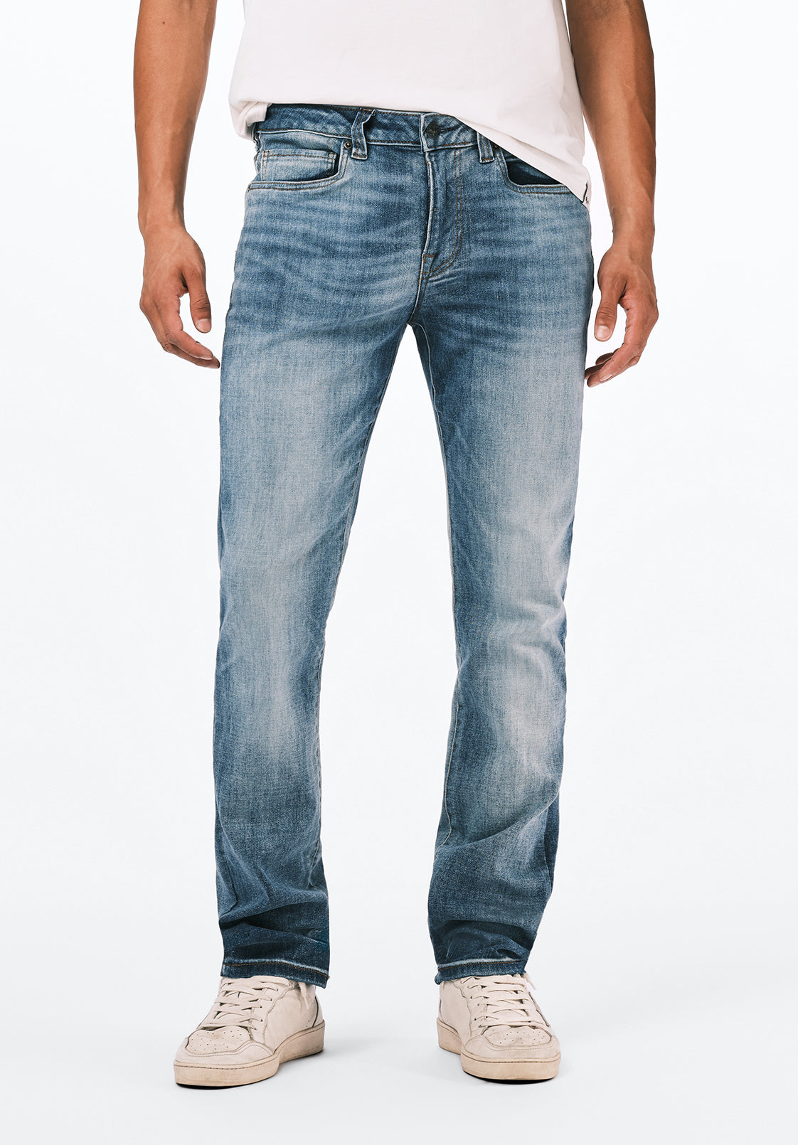 Slim Ash Men's Jeans in Authentic and Sanded Blue - BM22604