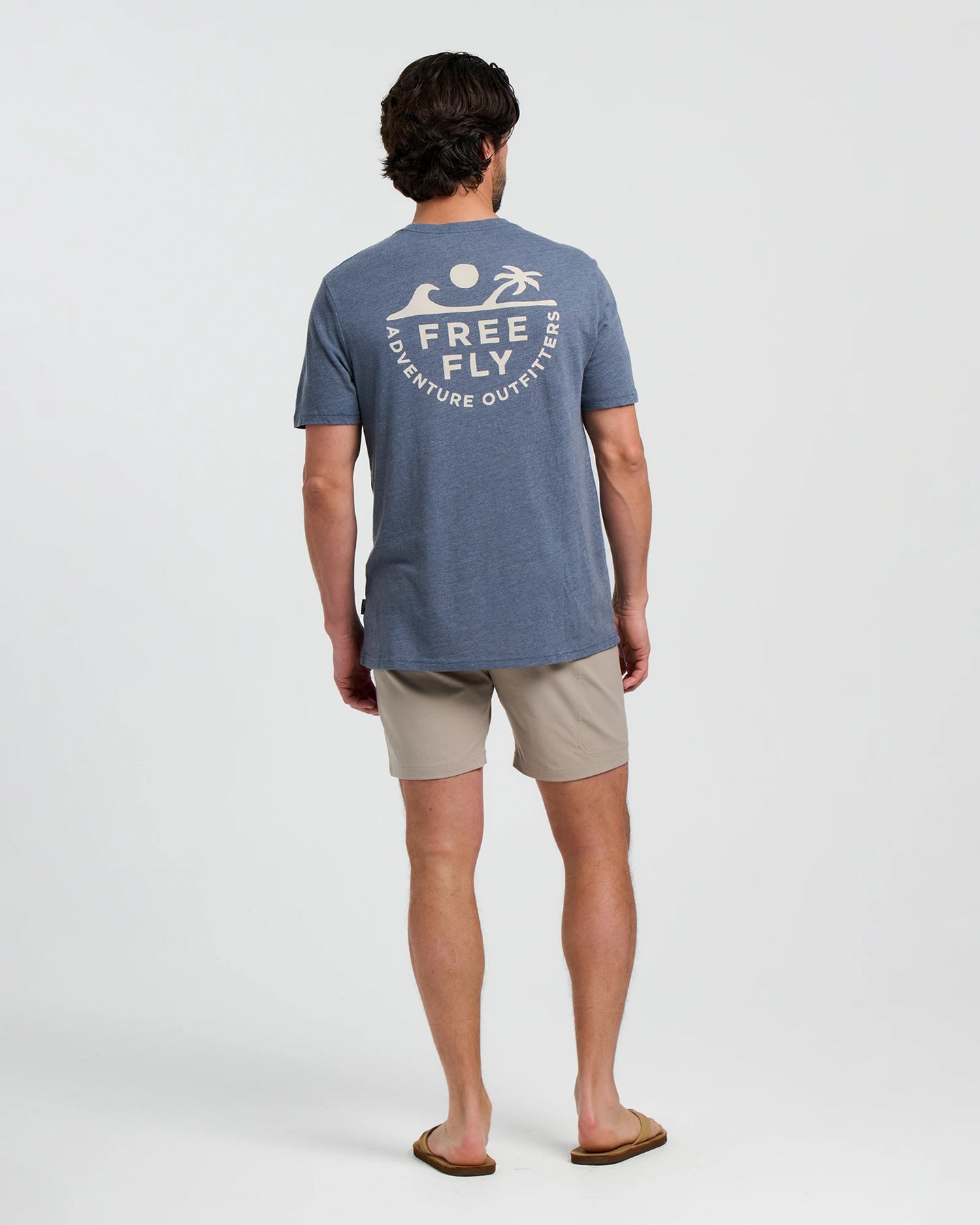 Free Fly Rising Tide Tee Tee-Heather Storm Cloud