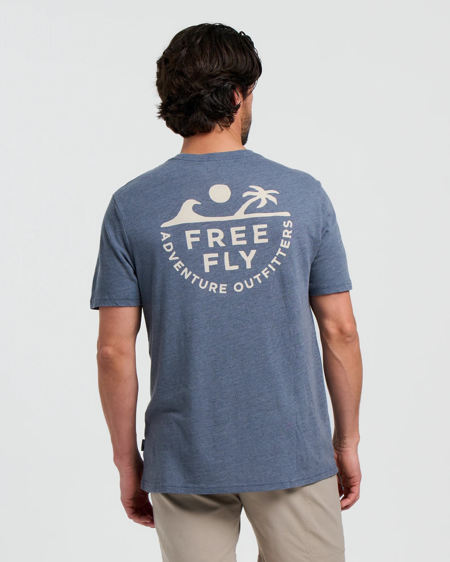 Free Fly Rising Tide Tee Tee-Heather Storm Cloud