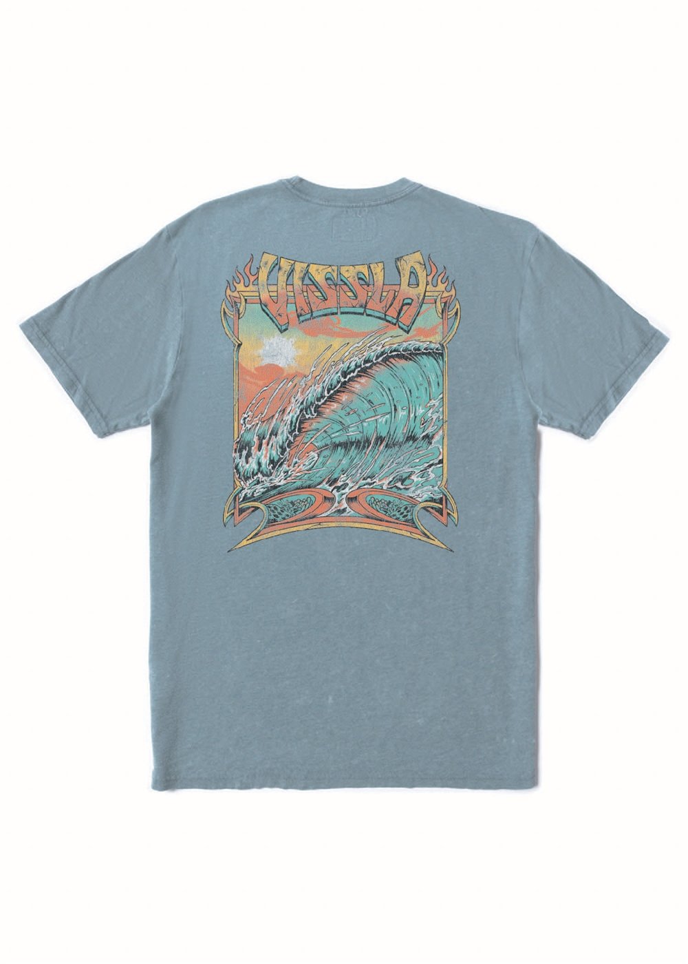 Vissla Drain Pipes Cosmic Wash Tee-Denim